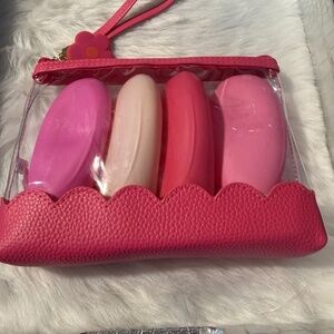 Pink 4-Bottle Travel Kit